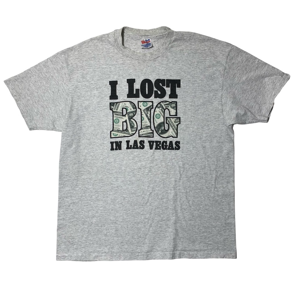 Vintage 90’s I lost big in Las Vegas comedy Parody Single Stitch Tee Mens XL
